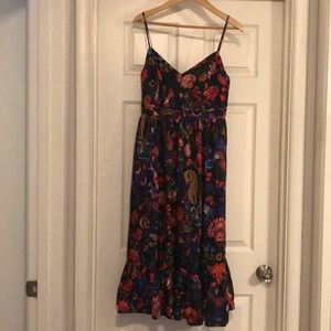 Jcrew spaghetti strap floral print dress $35